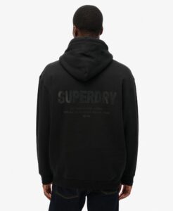 SUPERDRY SDCD UTILITY SPORT LOGO LOOSE HOOD ΦΟΥΤΕΡ ΑΝΔΡΙΚΟ | BLACK