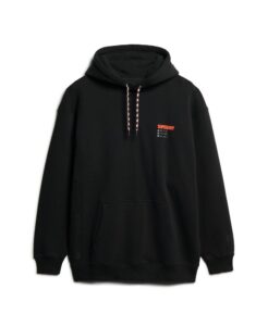 SUPERDRY SDCD UTILITY SPORT LOGO LOOSE HOOD ΦΟΥΤΕΡ ΑΝΔΡΙΚΟ | BLACK