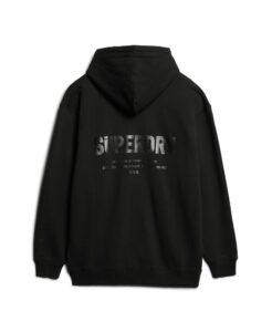 SUPERDRY SDCD UTILITY SPORT LOGO LOOSE HOOD ΦΟΥΤΕΡ ΑΝΔΡΙΚΟ | BLACK