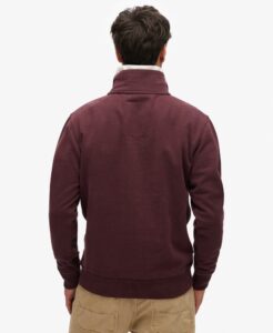 SUPERDRY OVIN ESSENTIAL LOGO HENLEY ΦΟΥΤΕΡ ΑΝΔΡΙΚΟ | BORDEAUX