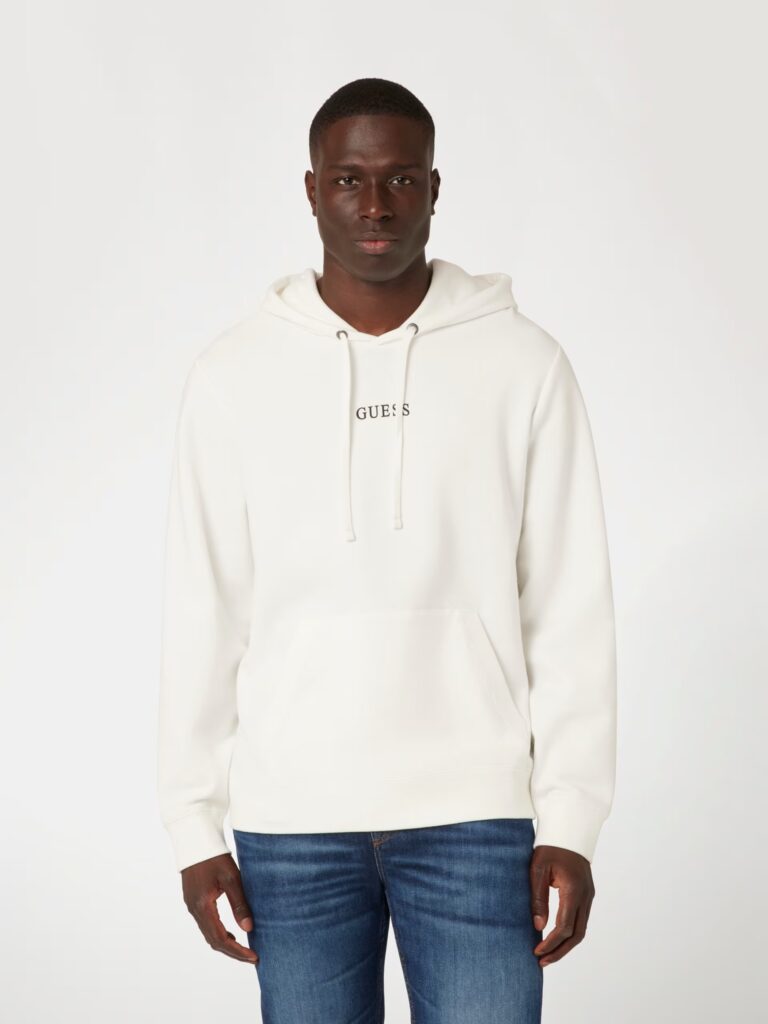 GUESS ROY GUESS HOODIE ΦΟΥΤΕΡ ΑΝΔΡΙΚΟ | WHITE