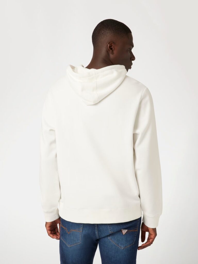 GUESS ROY GUESS HOODIE ΦΟΥΤΕΡ ΑΝΔΡΙΚΟ | WHITE