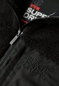 SUPERDRY SDCD RELAXED FLEECE TREKKER JACKET ΜΠΟΥΦΑΝ ΑΝΔΡΙΚΟ | BLACK