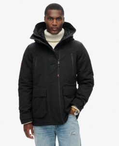 SUPERDRY SDCD HOOD ULTIMATE EMB WINDBREAKER ΜΠΟΥΦΑΝ ΑΝΔΡΙΚΟ | BLACK