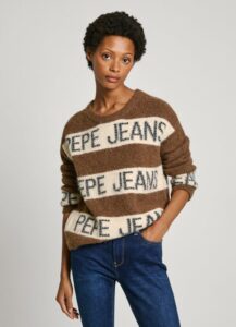 PEPE JEANS HELMI ΠΛΕΚΤΟ ΓΥΝΑΙΚΕΙΟ | BROWN