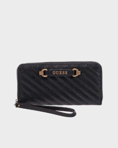 GUESS SELA SLG LARGE ZIP A ΑΞΕΣΟΥΑΡ ΓΥΝΑΙΚΕΙΟ | BLACK