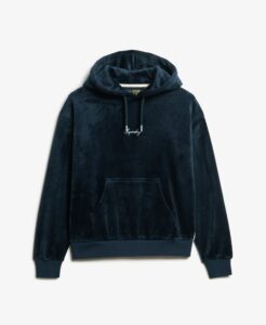 SUPERDRY COUNTRY CLUB VELOUR LOOSE HOOD ΦΟΥΤΕΡ ΓΥΝΑΙΚΕΙΟ | DARK BLUE