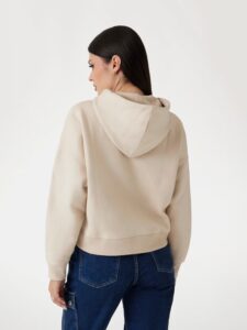 GUESS HOODED ICON SWEATSHIRT ΦΟΥΤΕΡ ΓΥΝΑΙΚΕΙΟ | BEIGE