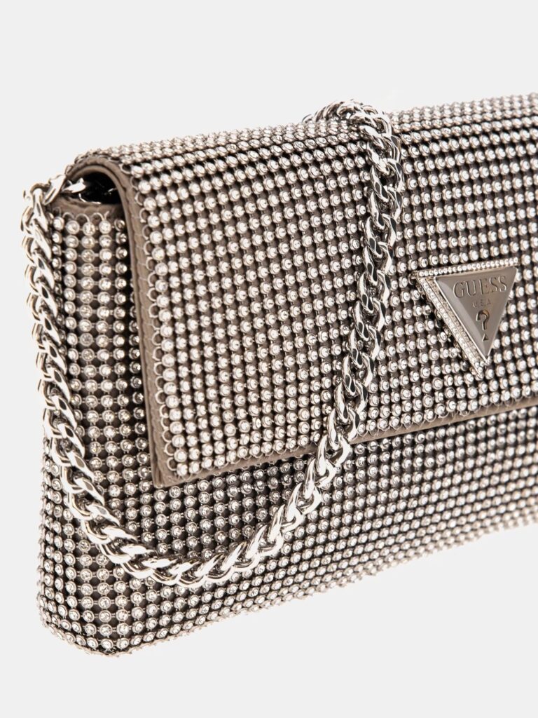 GUESS ZALINA FLAP CLUTCH ΤΣΑΝΤΑ ΓΥΝΑΙΚΕΙΟ | GREY