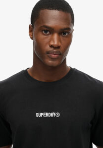 SUPERDRY SDCD MICRO LOGO GRAPHIC LOOSE TEE ΜΠΛΟΥΖΑ ΑΝΔΡΙΚΟ | BLACK