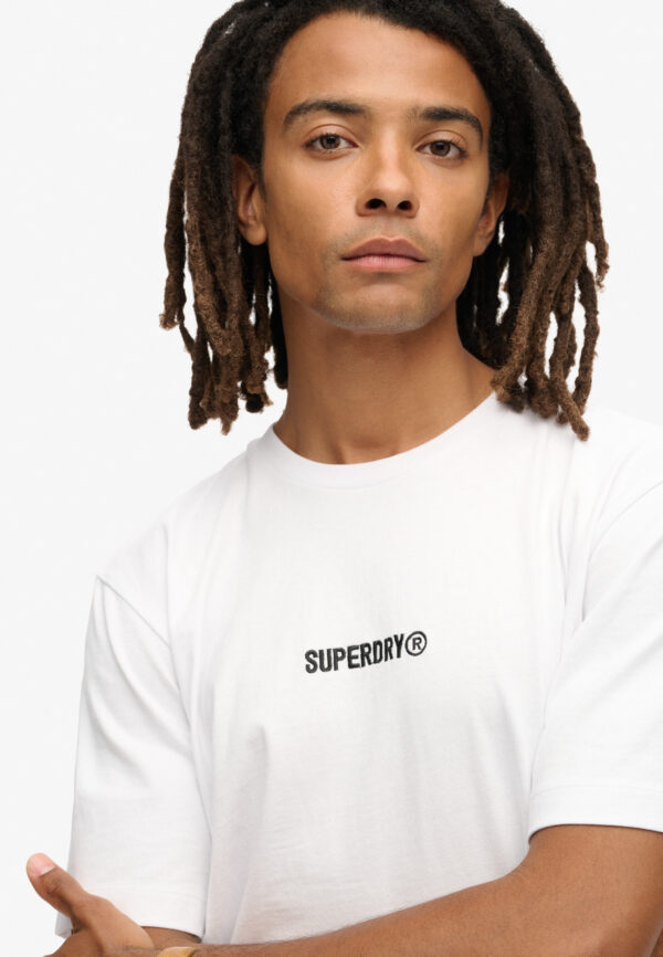 SUPERDRY SDCD MICRO LOGO GRAPHIC LOOSE TEE ΜΠΛΟΥΖΑ ΑΝΔΡΙΚΟ | WHITE