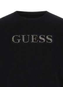 GUESS SS BSC EMBELLISHED L ΜΠΛΟΥΖΑ ΑΝΔΡΙΚΟ | BLACK