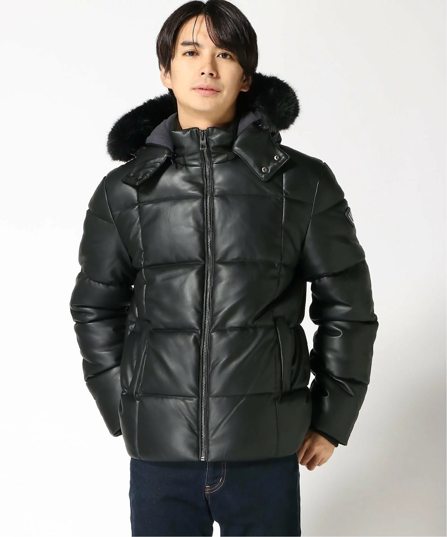 SUPERDRY OVIN HOODED CITY GRAPHIC PUFFER ΜΠΟΥΦΑΝ ΑΝΔΡΙΚΟ | BLACK