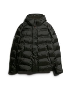 SUPERDRY OVIN HOODED CITY GRAPHIC PUFFER ΜΠΟΥΦΑΝ ΑΝΔΡΙΚΟ | BLACK