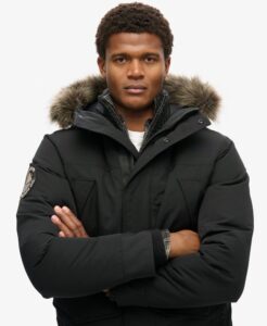 SUPERDRY OVIN EVEREST FAUX FUR PARKA JACKET ΜΠΟΥΦΑΝ ΑΝΔΡΙΚΟ | BLACK