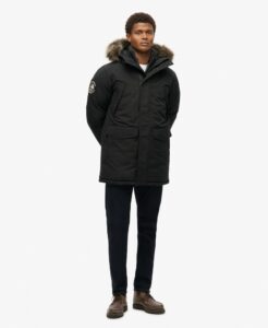 SUPERDRY OVIN EVEREST FAUX FUR PARKA JACKET ΜΠΟΥΦΑΝ ΑΝΔΡΙΚΟ | BLACK