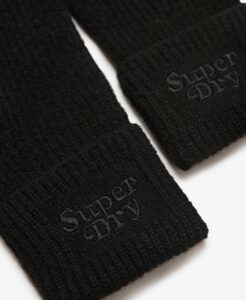 SUPERDRY SDNA SOFT RIB KNIT GLOVES ΑΞΕΣΟΥΑΡ ΓΥΝΑΙΚΕΙΟ | BLACK