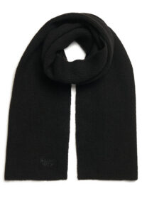 SUPERDRY SDNA SOFT RIB KNIT SCARF ΑΞΕΣΟΥΑΡ ΓΥΝΑΙΚΕΙΟ | BLACK