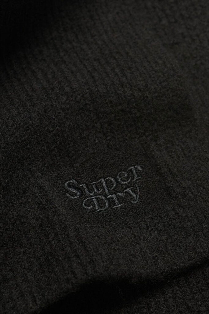 SUPERDRY SDNA SOFT RIB KNIT SCARF ΑΞΕΣΟΥΑΡ ΓΥΝΑΙΚΕΙΟ | BLACK