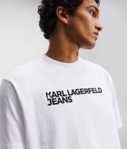 KARL LAGERFELD JEANS KLJ REG SS ESSENTIAL TEE | WHITE