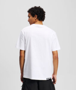 KARL LAGERFELD JEANS KLJ REG SS ESSENTIAL TEE | WHITE