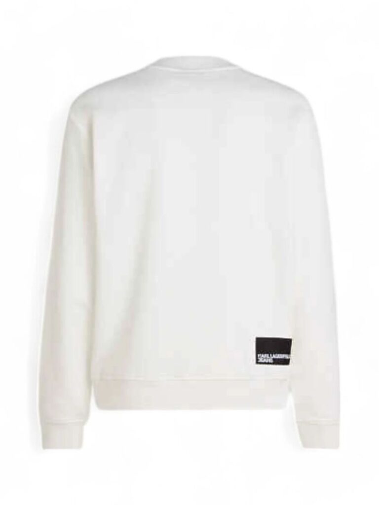 KARL LAGERFELD JEANS KLJ REG ESSENTIAL LOGO SWEAT A1M20001 | WHITE