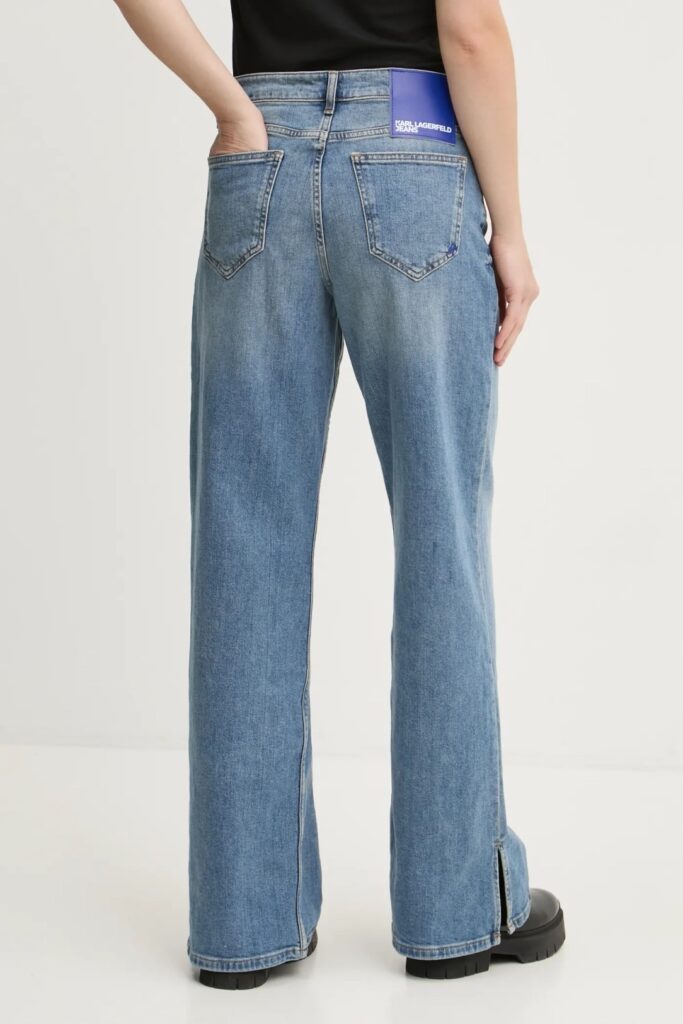 KARL LAGERFELD JEANS KLJ MR RELAXED DENIM W/ SLIT A1W10035 | DENIM