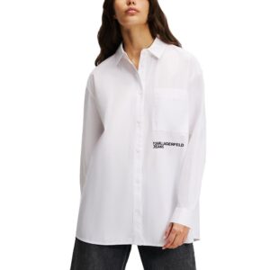 KARL LAGERFELD JEANS KLJ RELAXED SHIRT A1W11001 | WHITE