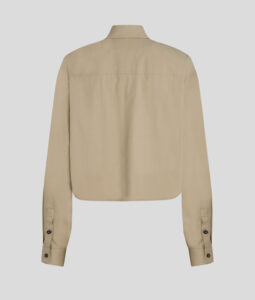 KARL LAGERFELD JEANS KLJ BOXY UTILITY SHIRT A1W11032 | DARK BEIGE