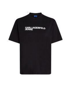 KARL LAGERFELD JEANS KLJ REG SS ESSENTIAL TEE A1W17005 | BLACK