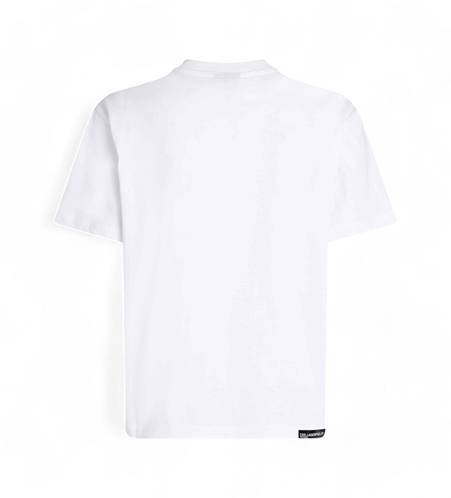 KARL LAGERFELD JEANS KLJ REG SS ESSENTIAL TEE A1W17005 | WHITE