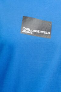 KARL LAGERFELD JEANS KLJ REG SS BOX LOGO TEE A1W17006 | ROYAL BLUE