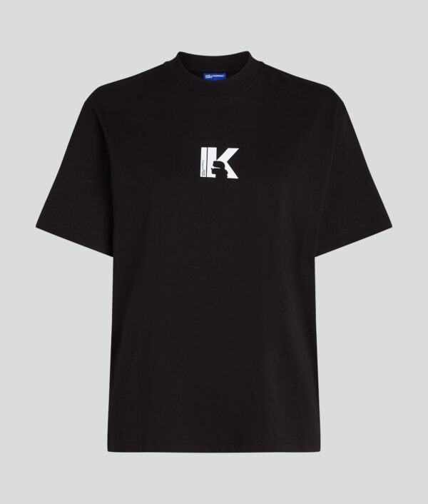 KARL LAGERFELD JEANS KLJ REG SS K-LOGO TEE A1W17031 | BLACK