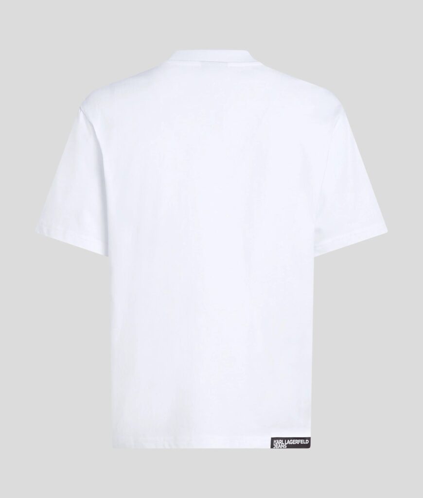 KARL LAGERFELD JEANS KLJ REG SS K-LOGO TEE A1W17031 | WHITE