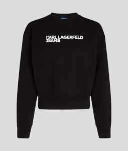 KARL LAGERFELD JEANS KLJ REG ESSENTIAL LOGO SWEAT A1W20005 | BLACK