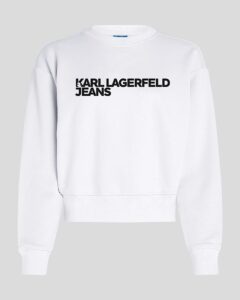 KARL LAGERFELD JEANS KLJ REG ESSENTIAL LOGO SWEAT A1W20005 | WHITE