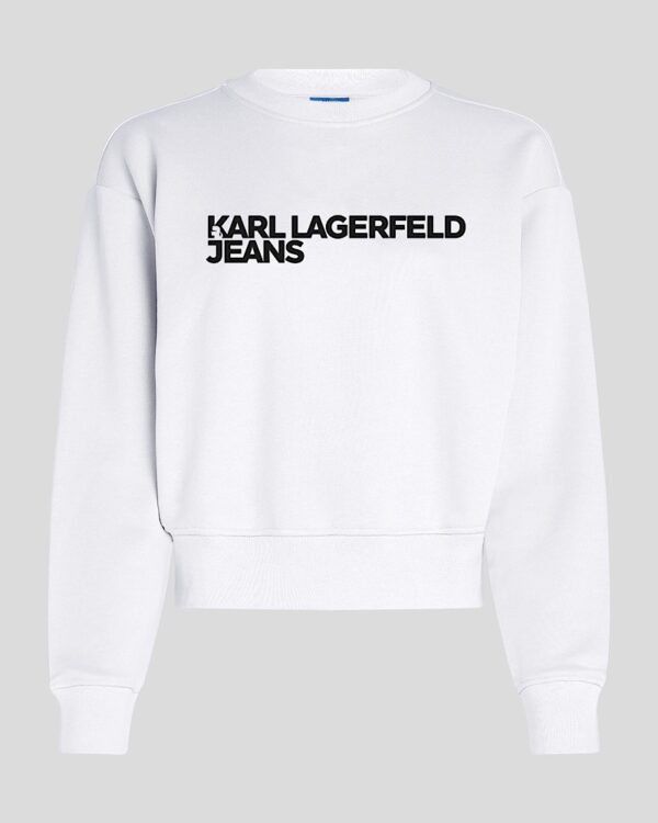 KARL LAGERFELD JEANS KLJ REG ESSENTIAL LOGO SWEAT A1W20005 | WHITE