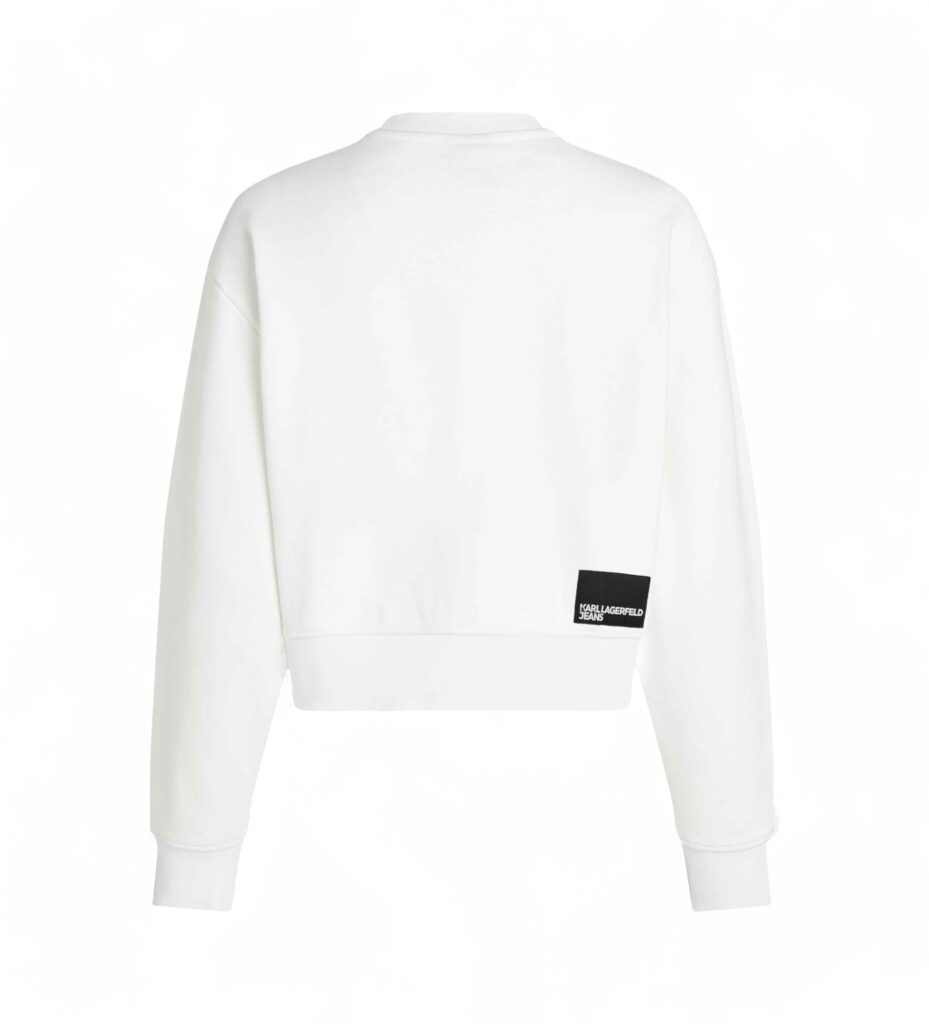 KARL LAGERFELD JEANS KLJ REG ESSENTIAL LOGO SWEAT A1W20005 | WHITE