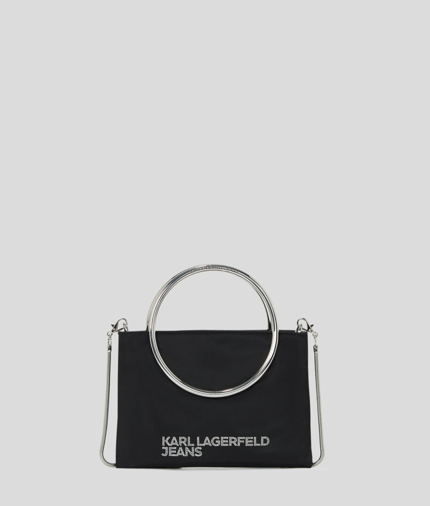 KARL LAGERFELD JEANS KLJ PARTY SATIN BAG | BLACK