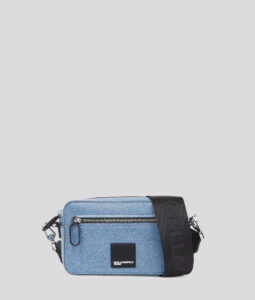 KARL LAGERFELD JEANS KLJ BOX LOGO CAMERA BAG  DENIM A1W30326 | BLUE