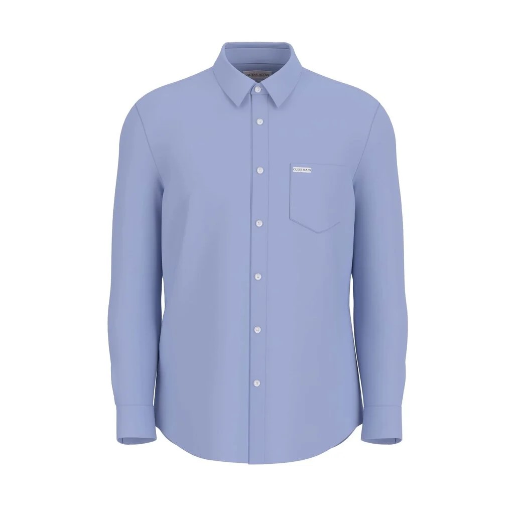 GJ LS SHIRT WITH LOGO EMBRO ΠΟΥΚΑΜΙΣΟ ΓΥΝΑΙΚΕΙΟ | LIGHT BLUE