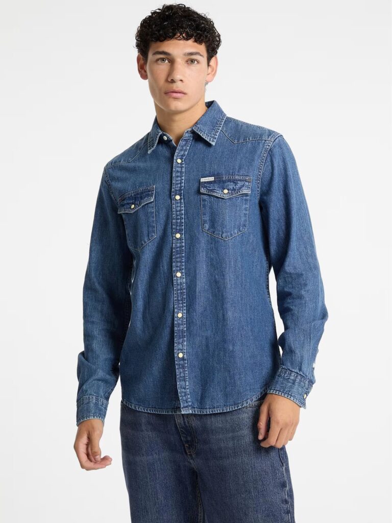 GJ SLIM LS DENIM SHIRT ΠΟΥΚΑΜΙΣΟ ΑΝΔΡΙΚΟ | DENIM