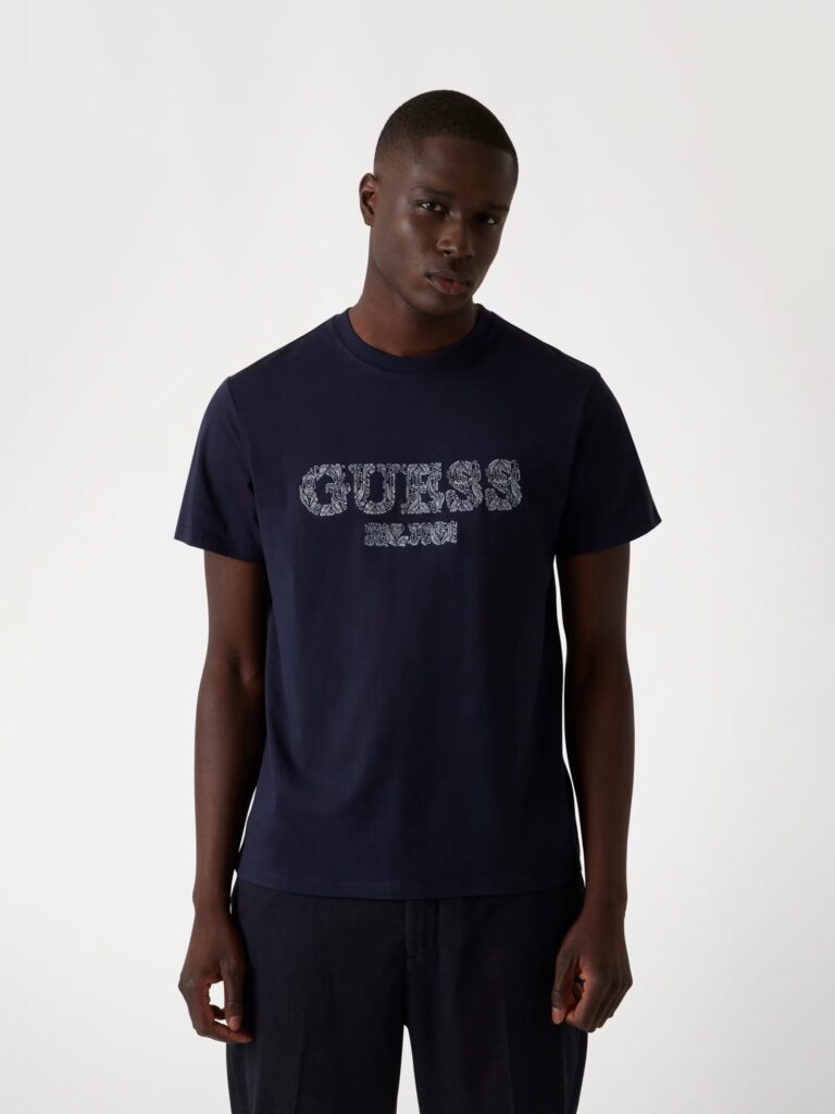 SS CN GUESS EMBRO TEE ΜΠΛΟΥΖΑ ΑΝΔΡΙΚΟ | BLUE