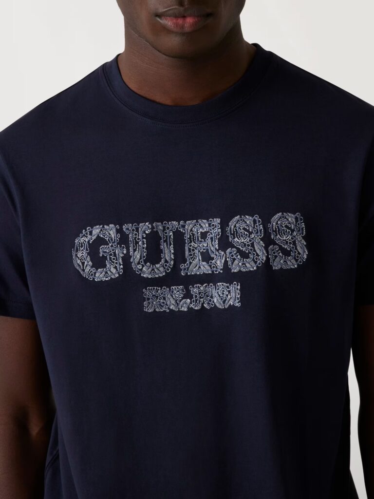 SS CN GUESS EMBRO TEE ΜΠΛΟΥΖΑ ΑΝΔΡΙΚΟ | BLUE