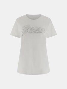 GUESS SS SCRIPT LACE LOGO EASY TEE ΜΠΛΟΥΖΑ ΓΥΝΑΙΚΕΙΟ | WHITE