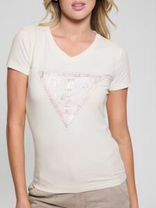 GUESS SS VN PYTHON TRIANGLE TEE ΜΠΛΟΥΖΑ ΓΥΝΑΙΚΕΙΟ | OFF WHITE