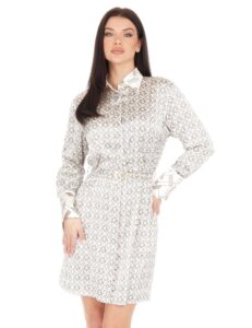 GUESS VERONICA LOGO BELT SHIRT DRESS ΦΟΡΕΜΑ ΓΥΝΑΙΚΕΙΟ | MULTI