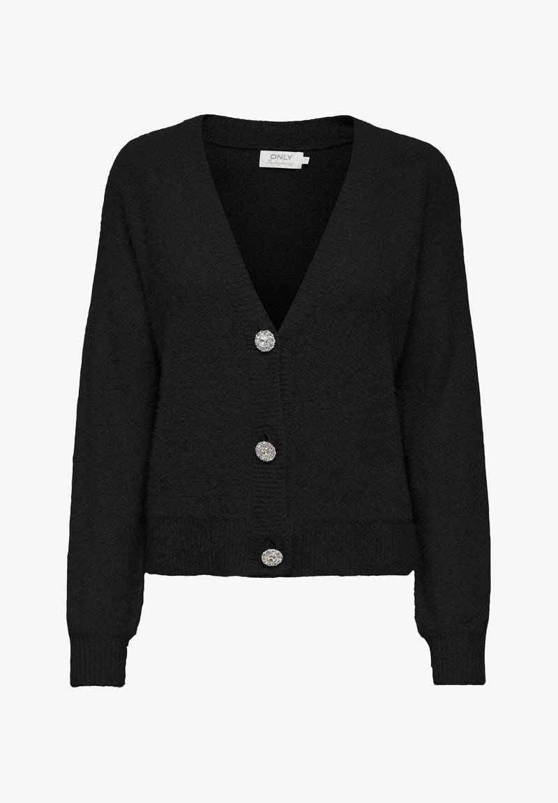 ONLELLA PIUMO LS CARDIGAN KNT | BLACK