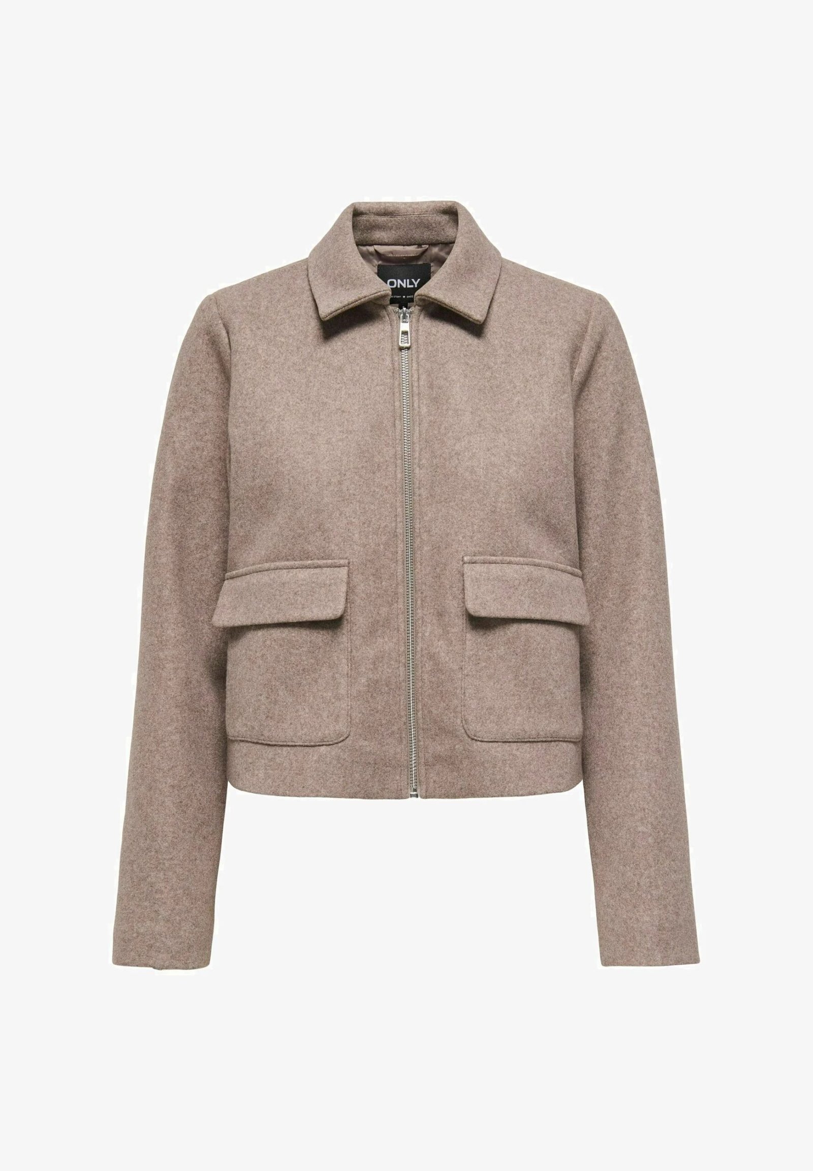 ONLVELA ZIP SHORT JACKET OTW NOOS | BEIGE