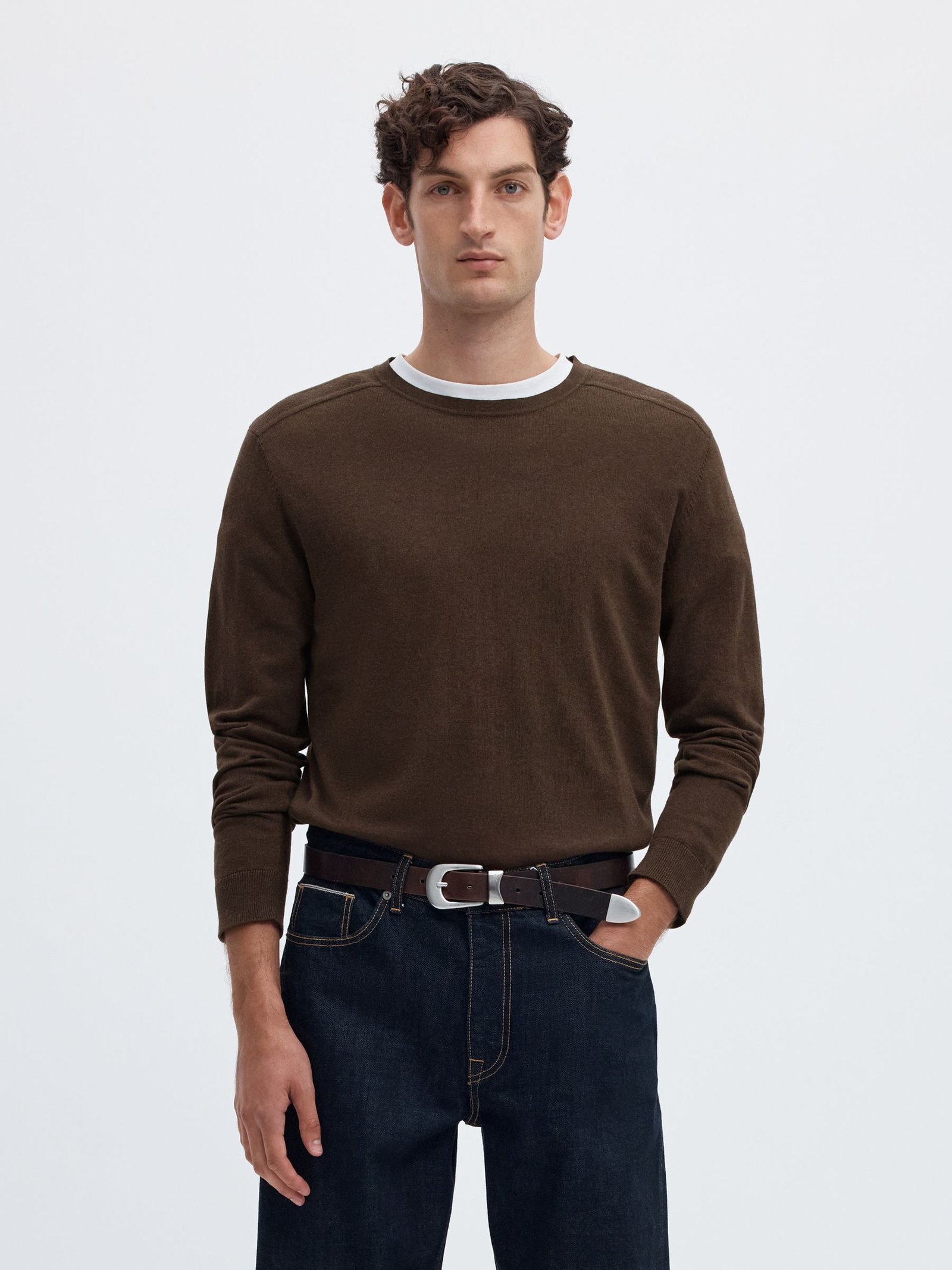 SLMBERG CREW NECK NOOS | BROWN